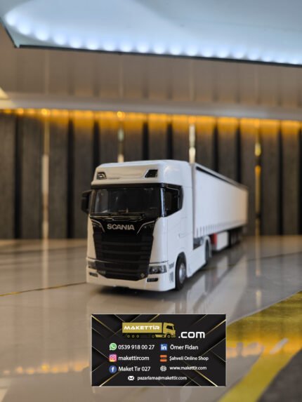 Scania  Maket Tır Logolu Reklamlı 1.50 Ölçek
